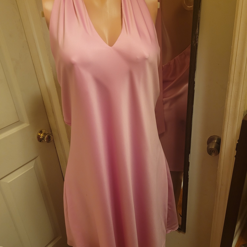 Wild Fable Pink Midi Halter Back Dress Size XXL